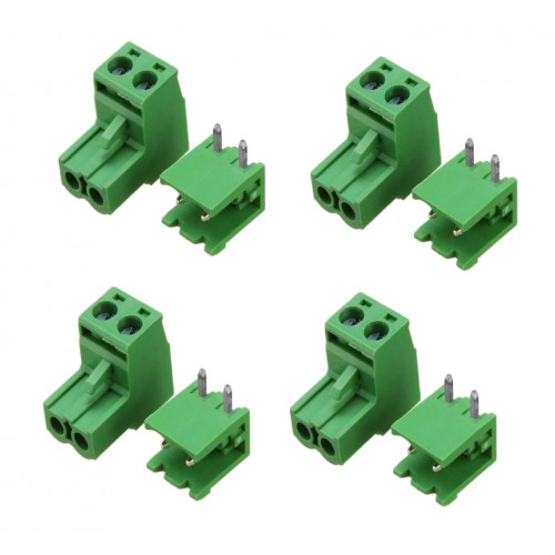 Green Connector PCB Mount 2 pin